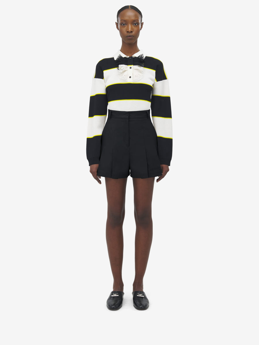 ALEXANDER MCQUEEN - Pleated Shorts - Item 832559QJAEK1000